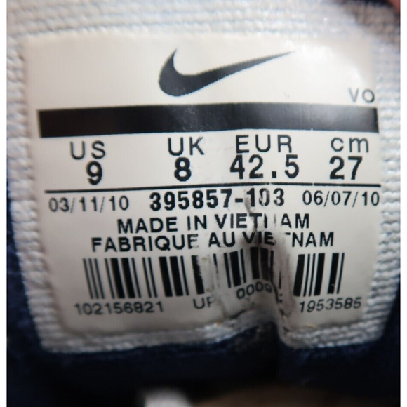 Nike Shoes Mens 9 Athletic Trainers Basketball Sneaker Overplay Mid White Blue main image 12